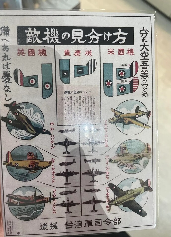 鐵道博物館還有日本侵華時期的各國軍機海報