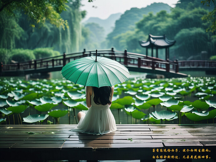 玉楼春画荷花