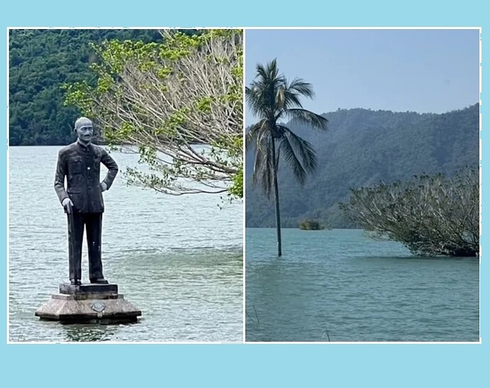 曾文水庫蔣介石銅像2